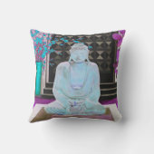 ブルーブッダ装飾用クッション クッション (裏面)