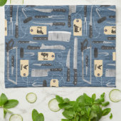 ブルーブッチャーナイフ キッチンタオル (折り畳み)