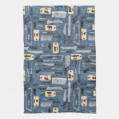 ブルーブッチャーナイフ キッチンタオル (縦)