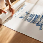 ブルーブライダルティーパーティーウェディングシャワーウェルカムサイン ポスター