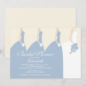 ブルーブライド·ブライドメイド·ブライダル·シャワーの招待 招待状 (正面/裏面)