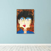 ブルーブラウス キャンバスプリント (インサイチュ (ウッドフロア))