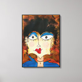 ブルーブラウス キャンバスプリント