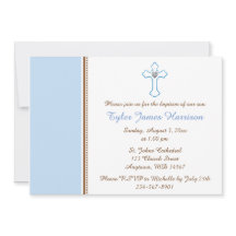 ブルーブラウンクロス男の赤ちゃんバプテスマ/《キリスト教》洗礼式や命名式