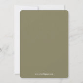 ブルーブラウンチェック柄の赤ちゃん男の子の写真お知らせ 案内状 (裏面)
