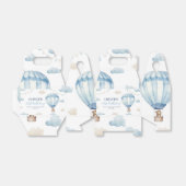 ブルーブラウンテディベア誕生日お願いボックス フェイバーボックス (折り畳みなし)