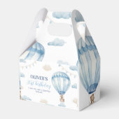 ブルーブラウンテディベア誕生日お願いボックス フェイバーボックス (正面サイド)