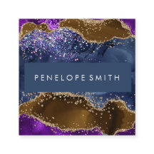 ブルーブラウンパープルアゲート抽象芸術