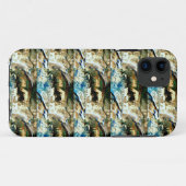ブルーブラウンロックアートケース Case-Mate iPhoneケース (裏面(横))