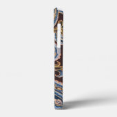 ブルーブラウンヴィンテージペイズリー新規 Case-Mate iPhoneケース (裏面 / 左)