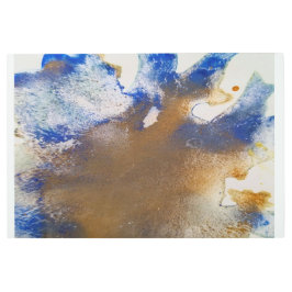 ブルーブラウン抽象芸術テクスチャメタル メタルプリント