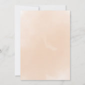 ブルーブラウン甘いクマとバルーン少年の誕生日 招待状 (裏面)