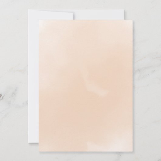 ブルーブラウン甘いクマとバルーン少年の誕生日 招待状 (裏面)