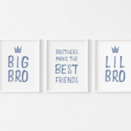 ブルーブラザーは友達最高ののプリントセットの3を作る