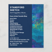 ブルーブラシストローク美術品店 チラシ (正面)