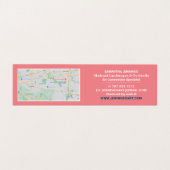 ブルーブラシストローク、アーティスト展、詳細 名刺 (内部フラット)