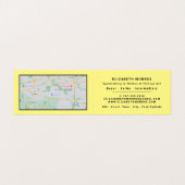 ブルーブラシストローク、アートディーラー、詳細 名刺 (内部フラット)