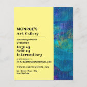 ブルーブラシストローク,美術商,ギャラリー チラシ (正面)