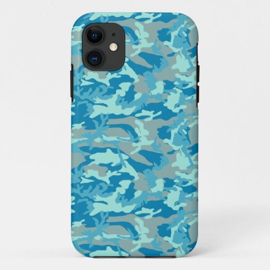 ブルーブラスト迷彩パターン Case-Mate iPhoneケース (裏面)