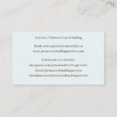 ブルーブラックアメリカンマッスルカー 名刺 (裏面)