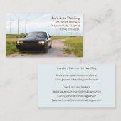 ブルーブラックアメリカンマッスルカー 名刺 (正面/裏面)