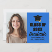 ブルーブラッククラス2025年度写真卒業 案内状 (正面)