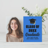 ブルーブラッククラス2025年度写真卒業 案内状 (スタンド正面)