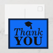 ブルーブラックグレイドキャップありがとう ポストカード (正面/裏面)