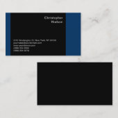 ブルーブラックコンサルタントの名刺 名刺 (正面/裏面)