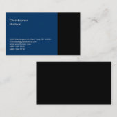 ブルーブラックコンサルタントの名刺 名刺 (正面/裏面)