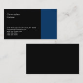 ブルーブラックコンサルタントの名刺 名刺 (正面/裏面)