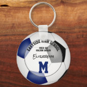 ブルーブラックサッカーチームは10歳未満の子供たちに贈り物を与える キーホルダー (正面)