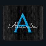 ブルーブラックスクリプトモノグガーリーラム名 カッティングボード<br><div class="desc">ブラックとブルーのシンプルスクリプトモノグラム名切断ボード。これは、グラムの贅沢とシックなスタイルを愛する人のための完璧な卒業、誕生日、結婚ブライダルシャワー、記念日、赤ちゃんシャワーまたはバチェロレッテギフトを作る。</div>