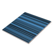 ブルーブラックストライプ タイル (側面)