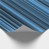 ブルーブラックストライプ ラッピングペーパー (角)