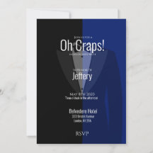 ブルーブラックタキシードバチュラーパーティは日付を保存