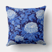 ブルーブラックチノワセリー牡丹フローラ クッション (裏面)