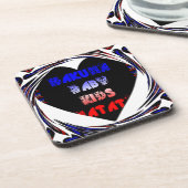 ブルーブラックハクナマタタベビーキッズデザイン.png コースター (左側)