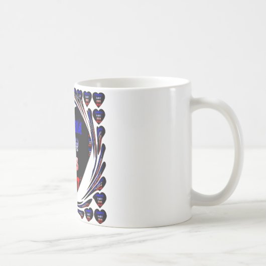 ブルーブラックハクナマタタベビーキッズデザイン.png コーヒーマグカップ (右)