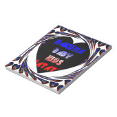 ブルーブラックハクナマタタベビーキッズデザイン.png ノートパッド (回転)