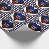 ブルーブラックハクナマタタベビーキッズデザイン.png ラッピングペーパー (角)