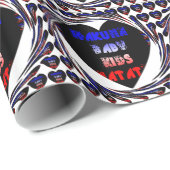 ブルーブラックハクナマタタベビーキッズデザイン.png ラッピングペーパー (ロールコーナー)