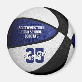 ブルーブラックバスケットチームカラー マグネット