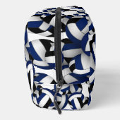 ブルーブラックバレーボールクラブカラーモノグラムの ドップキット (右)