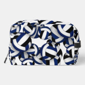 ブルーブラックバレーボールクラブカラーモノグラムの ドップキット (裏面)