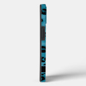 ブルーブラックヒョウ柄 オリジナル Case-Mate iPhoneケース (裏面 / 右)