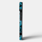 ブルーブラックヒョウ柄 オリジナル Case-Mate iPhoneケース (裏面 / 左)