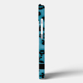 ブルーブラックヒョウ柄 オリジナル Case-Mate iPhoneケース (裏面 / 左)