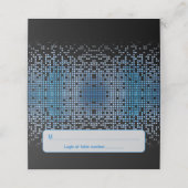 ブルーブラックビデオゲームゲーマーバー(ユダヤ教の)バル・ミツバーアドレス プレイスカード (外部開封)