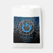 ブルーブラックビデオゲームゲーマーバー（ユダヤ教の）バル・ミツバー フェイバーバッグ (正面)